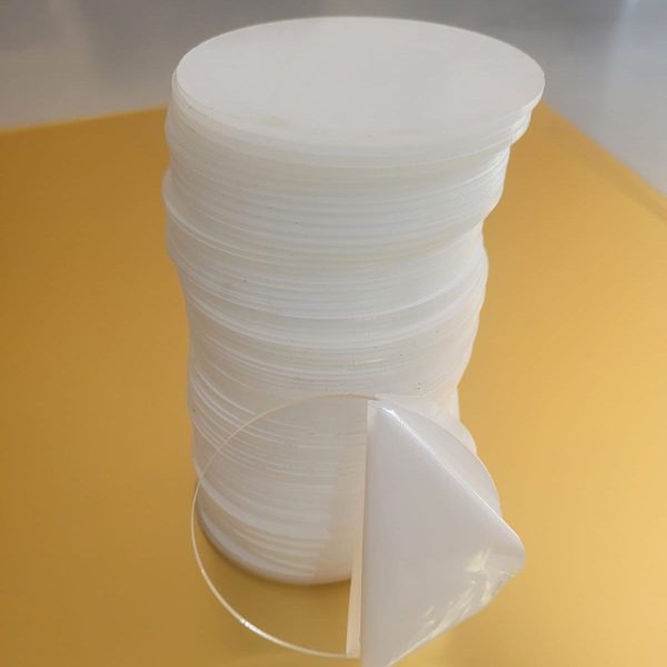 1000 Adet 7cm Daire Şeffaf Pleksi  (Kargo Bedava)