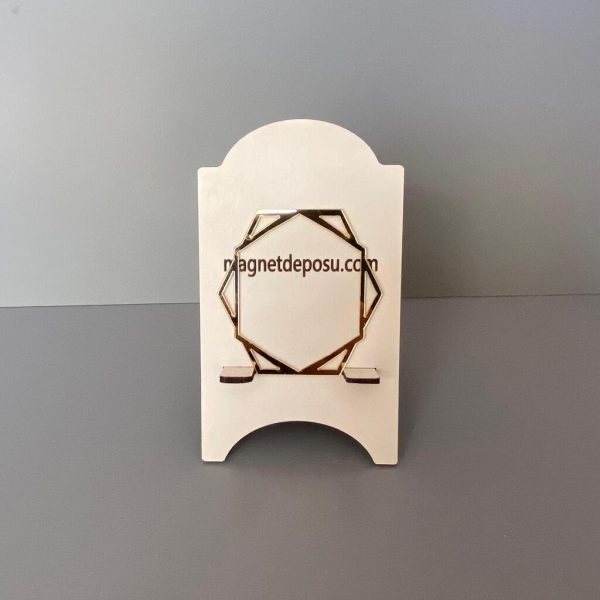 Altın Altıgen Magnet 7 cm 50 Adet