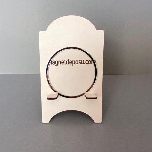 Gümüş Daire Magnet 7 cm 50 Adet