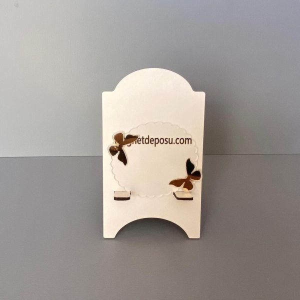 Altın Kelebekli Magnet 7 cm 50 Adet