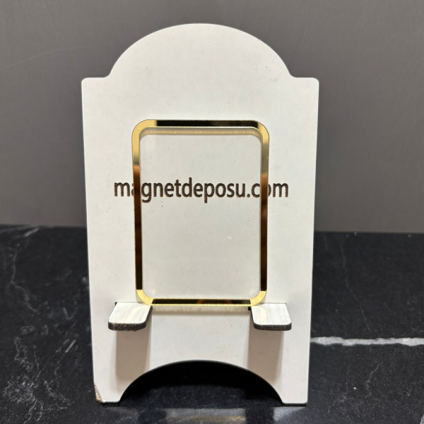 7x5cm Radüs Kenar Altın Çerçeveli Magnet 50 Adet