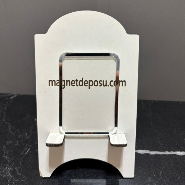 7x5cm Radüs Kenar Gümüş Çerçeveli Magnet 50 Adet