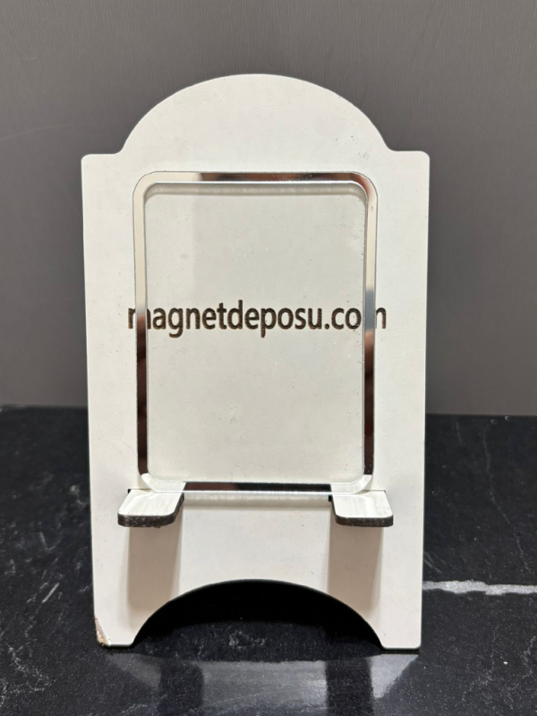 8x6cm Radüs Kenar Gümüş Çerçeveli Magnet 50 Adet