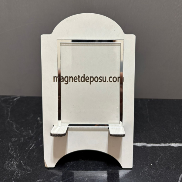 8x6cm Dikdörtgen Gümüş Çerçeveli Magnet 50 Adet