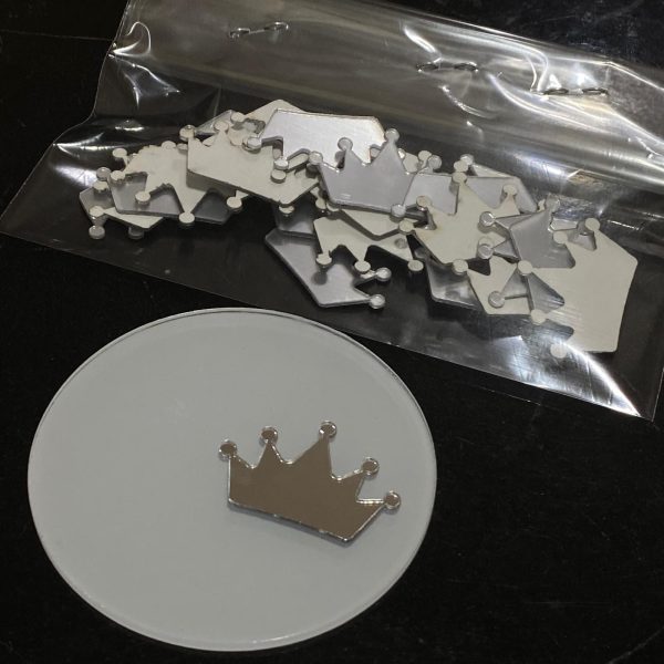 25 Adet 3cm Gümüş Taç