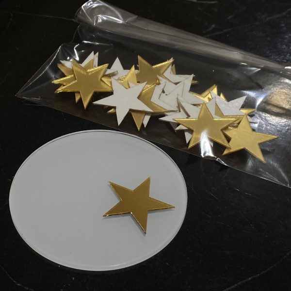 25 Adet 3cm Altın Yıldız