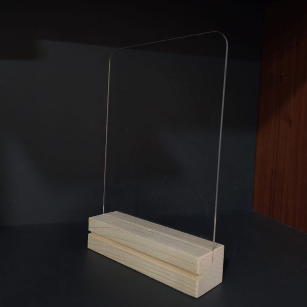 20x15cm Radüs Anı Panosu Ahşap Ayak