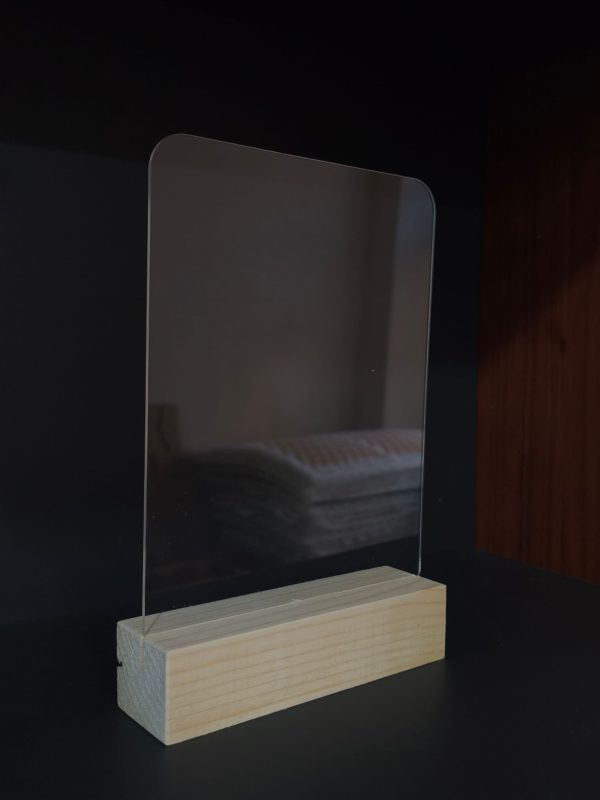 20x15cm Radüs Anı Panosu Ahşap Ayak